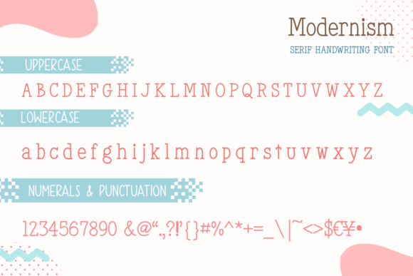 Modernism Font PNG with transparent background - Preview 1