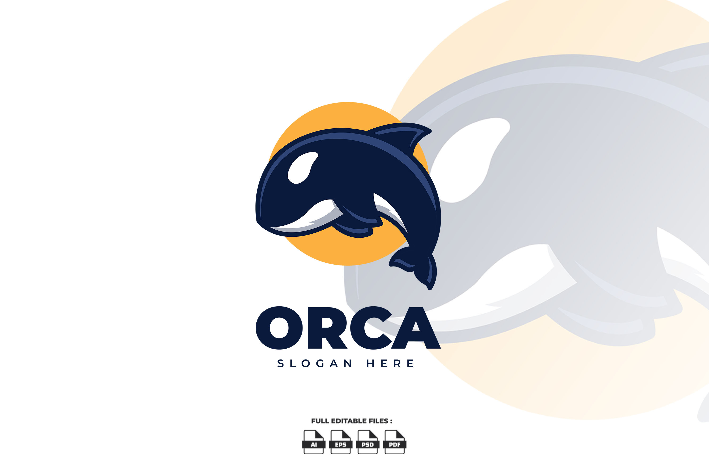 Orca Mascot Logo
