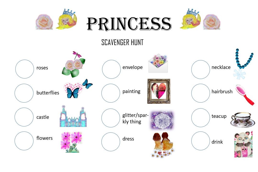 Princess Scavenger Hunt
