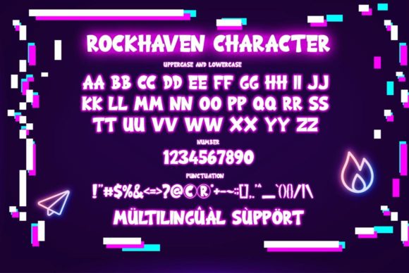 Rockhaven Font PNG with transparent background - Preview 2