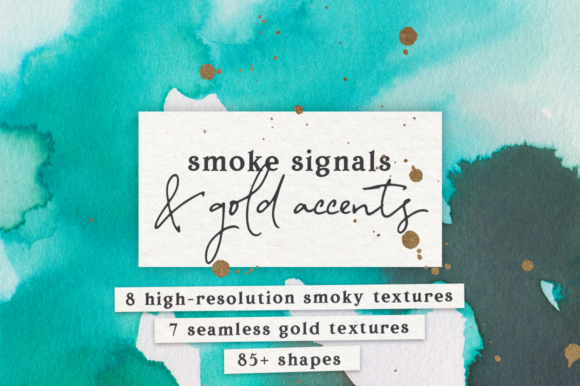 Watercolor and Gold Textures Pack