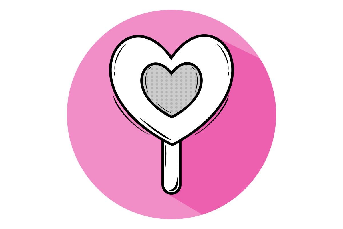 Chocolate Heart Symbol for Valentine's