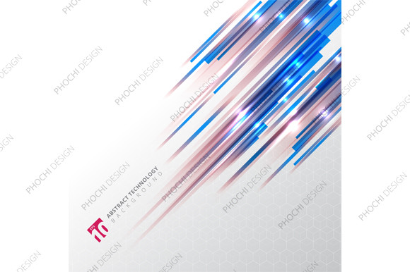 Abstract Technology Lines Lighting Graphic by phochi · Creative Fabrica