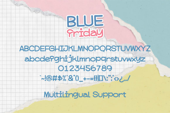 Blue Friday Font - Preview 4