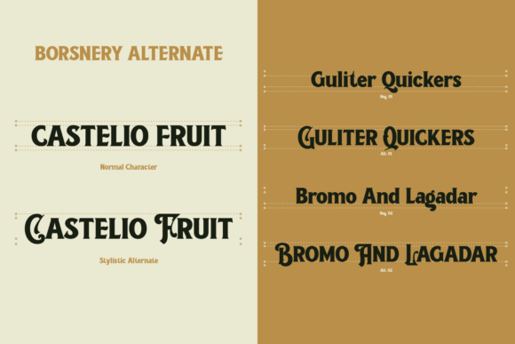 Borsnery Font - Preview 3
