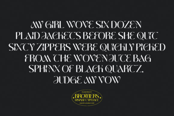 Brothers Font - Preview 4