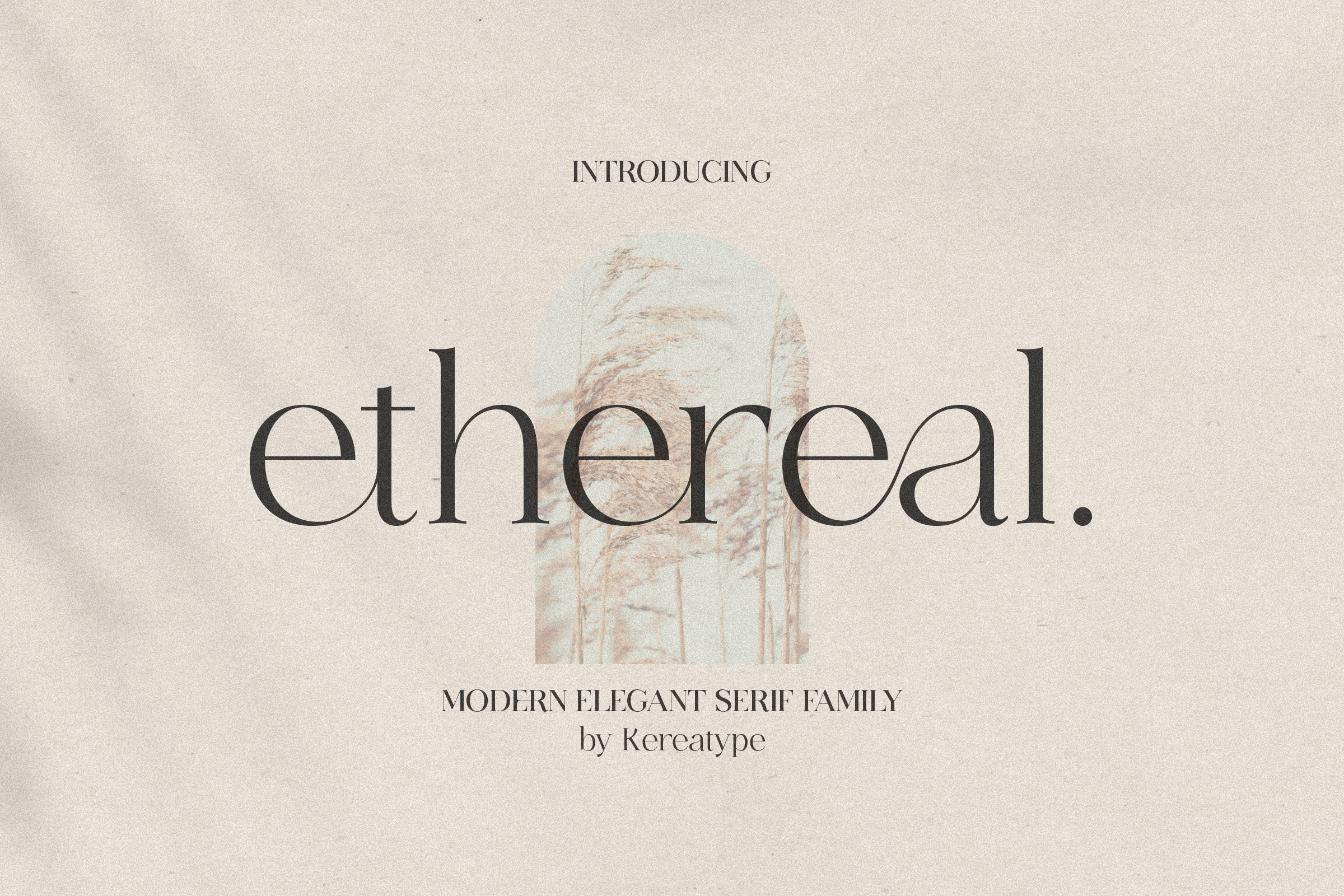 Ethereal font specimen from Creative Fabrica showing the lettering style