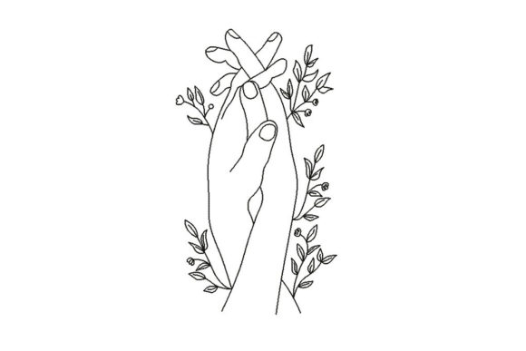 Hands with Flowers