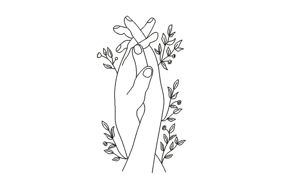 Hands with Flowers