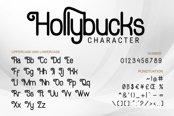 Hollybucks Font PNG with transparent background - Preview 4