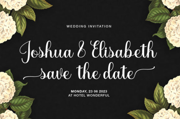Jonalyn Script Font PNG with transparent background - Preview 6