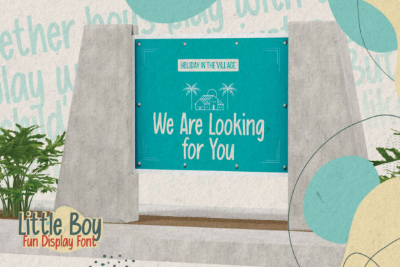 Little Boy Font PNG with transparent background - Preview 2