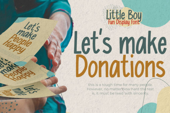 Little Boy Font PNG with transparent background - Preview 4