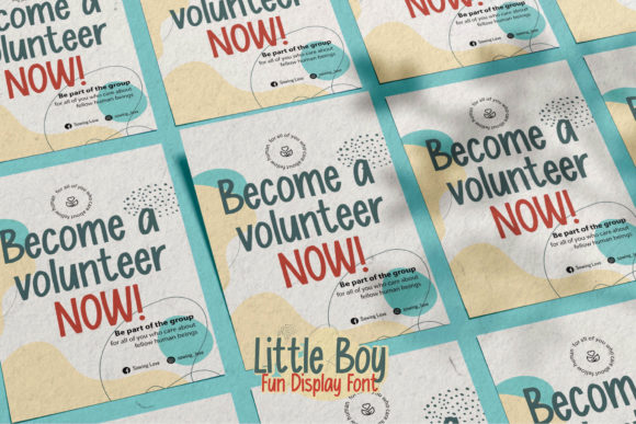 Little Boy Font PNG with transparent background - Preview 5
