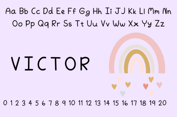 Minimal Style Font PNG with transparent background - Preview 1
