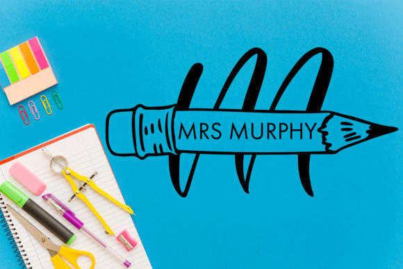 Pencil Monogram Font PNG with transparent background - Preview 2