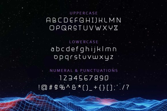 Qraydom Font PNG with transparent background - Preview 3