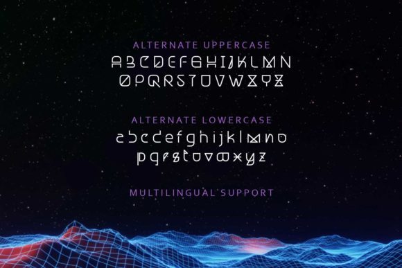 Qraydom Font PNG with transparent background - Preview 4