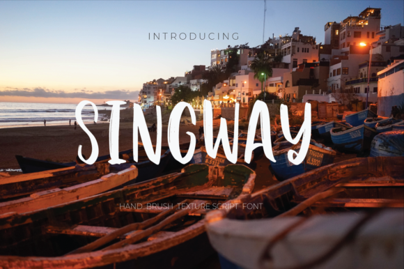 Singway Font PNG with transparent background - Preview 1