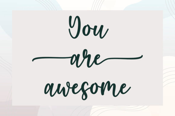 Smile is Beautiful Font PNG with transparent background - Preview 2