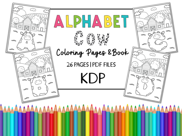 Alphabet Doodle Cute 2 - Coloring Book Graphic by Miss Cherry Designs ...
