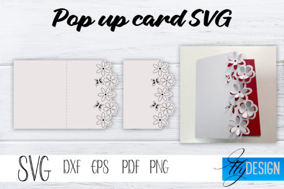 Pop Up Card Laser Cutting By flydesignsvg
