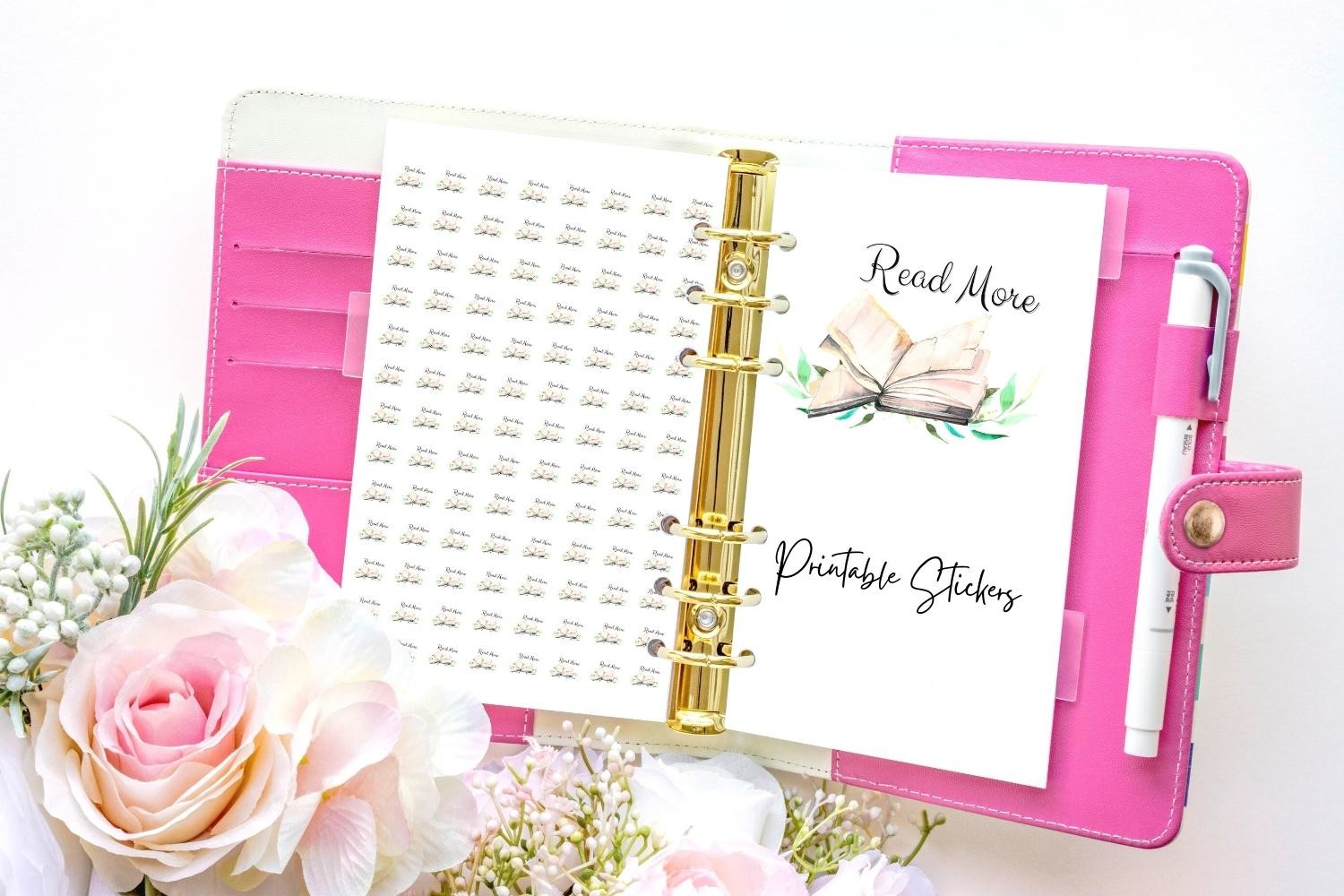 Reading Planner Sticker Graphic by Aneta Design · Creative Fabrica