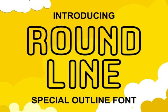 Round Line Font by Infinity art Studio · Creative Fabrica font preview