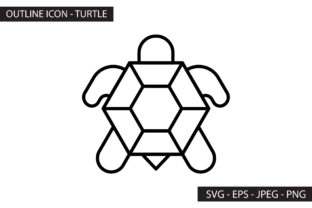 Turtle Outline Icon Graphic by SIKEY STUDIO · Creative Fabrica