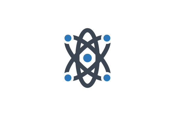 Atom Laboratory Icon Graphic by mirazhosen10 · Creative Fabrica