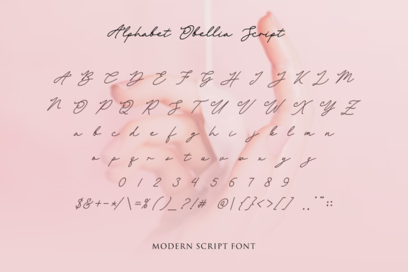 Obellia Script Font PNG with transparent background - Preview 2