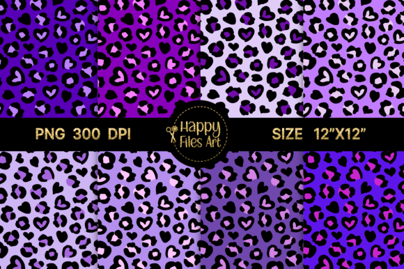 Purple Leopard Heart