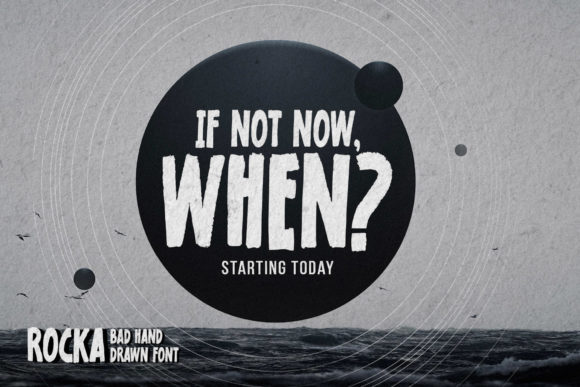 Rocka Font PNG with transparent background - Preview 3