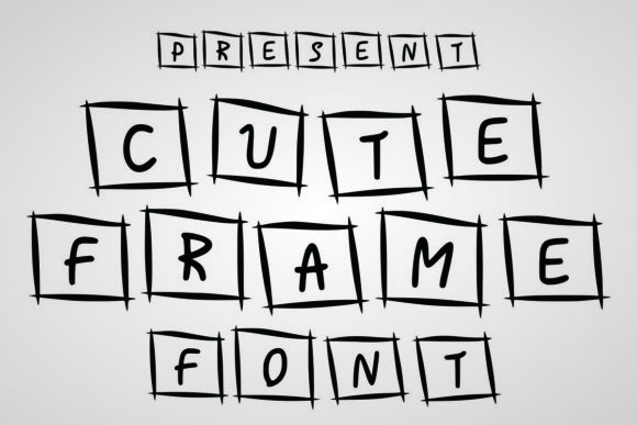 Cute Frame Font - Preview 1