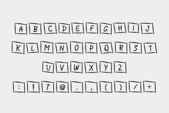 Cute Frame Font - Preview 4