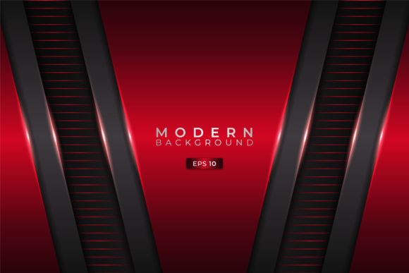 Modern Background Futuristic 3D Glow Red Graphic by Rafanec · Creative ...