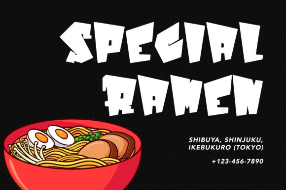 Ninja Quest Font PNG with transparent background - Preview 3