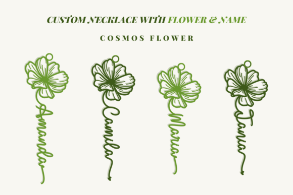 Amanda Birth Flower Duo Font - Preview 1