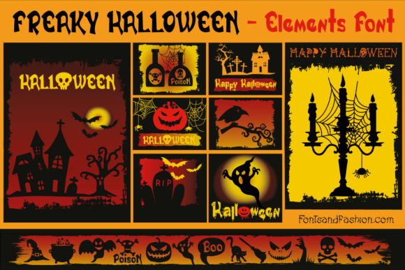 Freaky Halloween Font - Preview 4