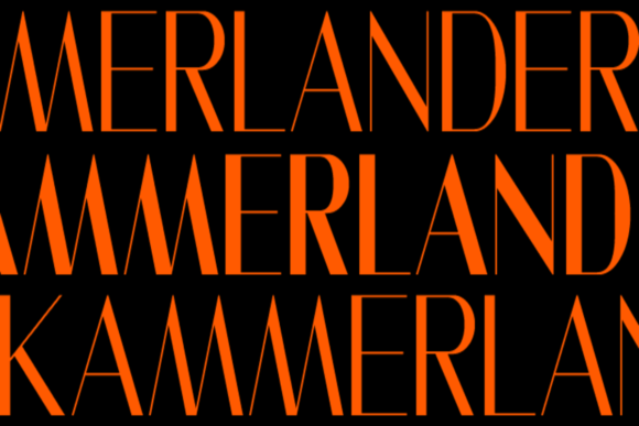 Kammerlander Font PNG with transparent background - Preview 1