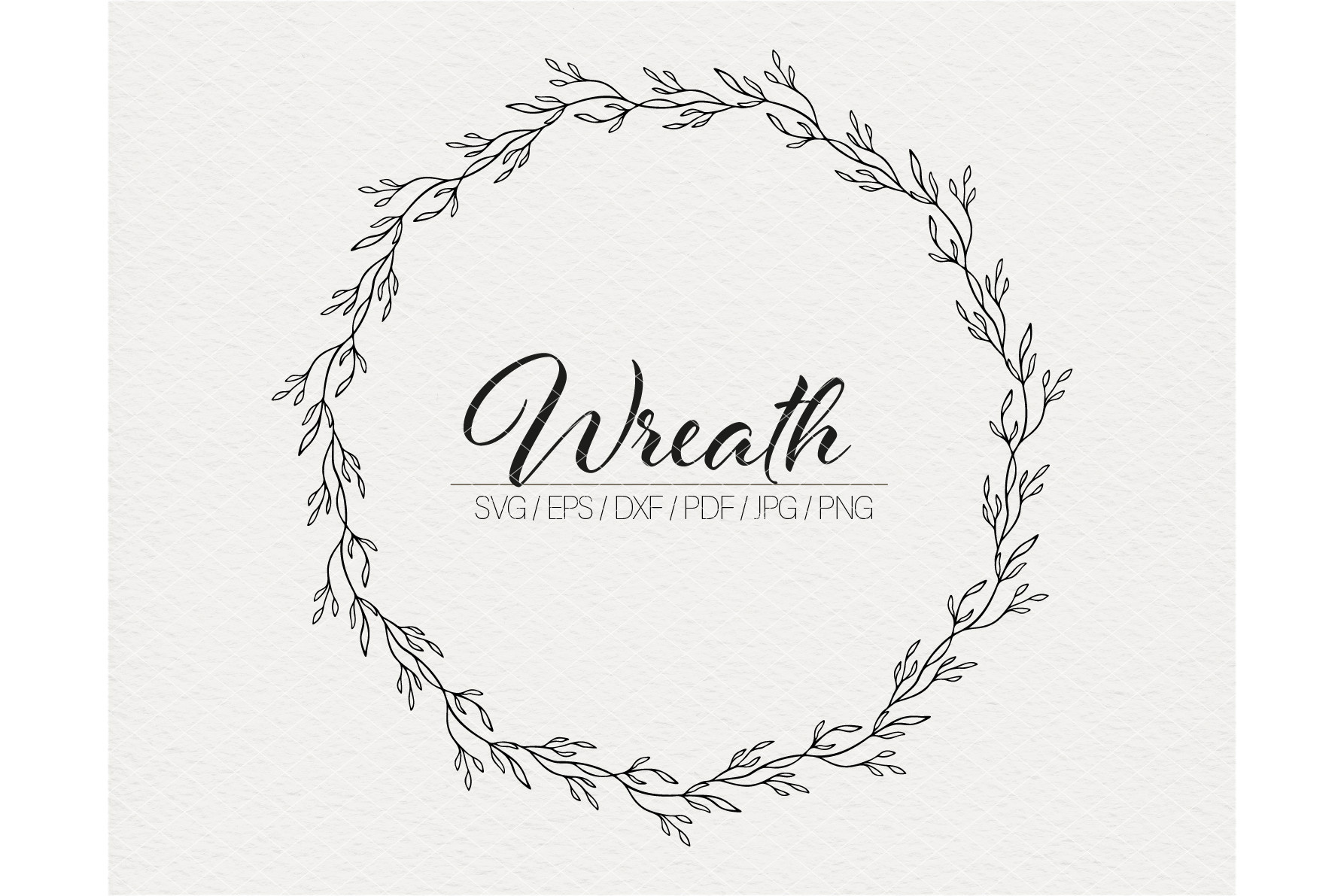 Wreath Svg File Floral Wreath Svg Leaves