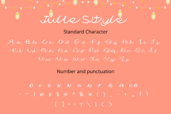 Julie Style Font PNG with transparent background - Preview 2