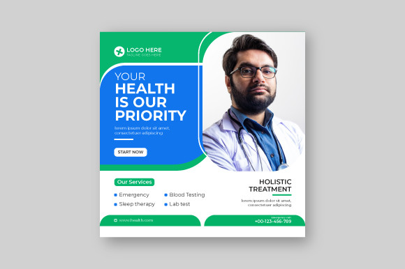 Medical Health Social Media and Instagra Graphic by Artistcy · Creative ...