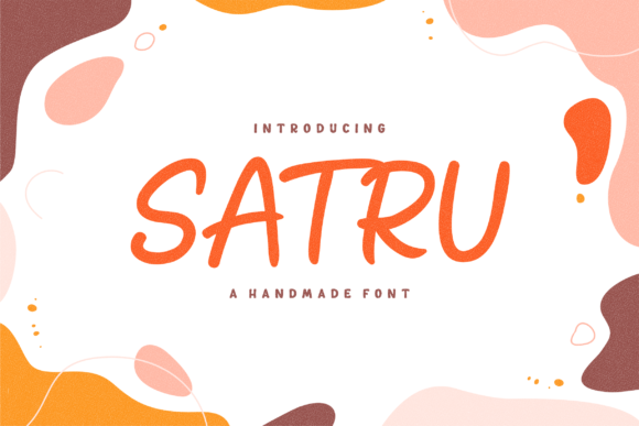 Satru A Handmade Playful Display Font Fonts