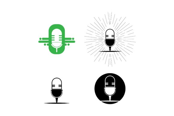 Microphone Vector Logo Template