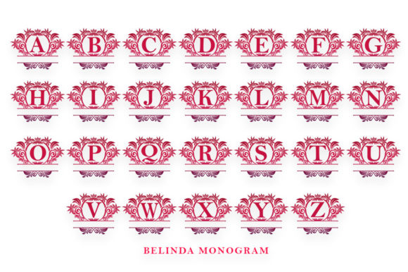 Belinda Monogram Font - Preview 2