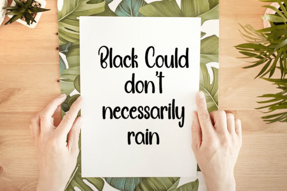 Black Cloud Font - Preview 2