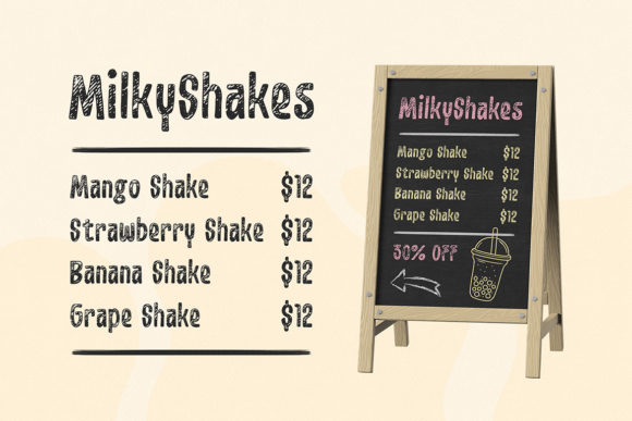 Chalkdraw Font - Preview 6