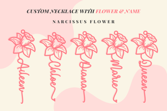 Delisa Birth Flower Duo Font PNG with transparent background - Preview 1