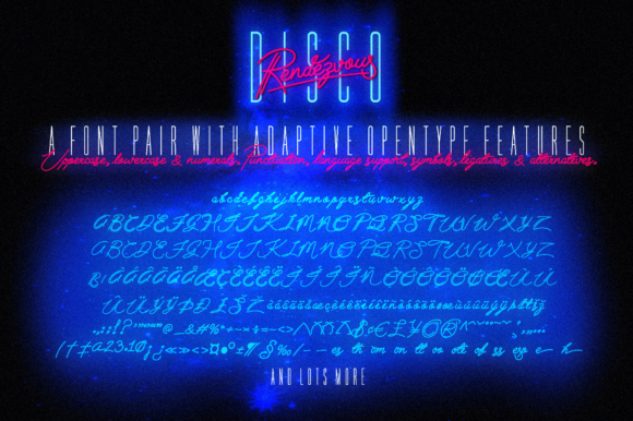 Disco Rendezvous Font - Preview 1